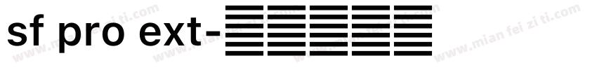 sf pro ext字体转换